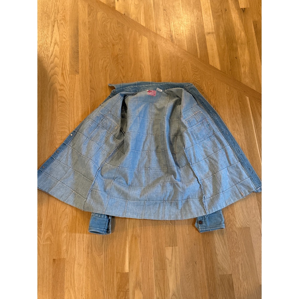 Crown Colony Denim Patchwork Jacket Medium Blue J… - image 2